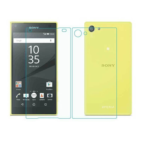 Sony Xperia Z5 Screen Protector front and back in hardened glass