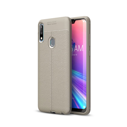 Asus ZenFone Max Pro (M2) litsi pintainen pehmeä suojakotelo - Harmaa
