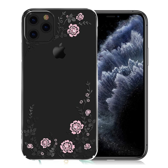 Kavaro iPhone 11 Pro Flora Crystal Case - Black
