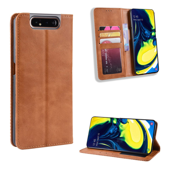 Bofink Vintage Samsung Galaxy A80 kotelot - Ruskea