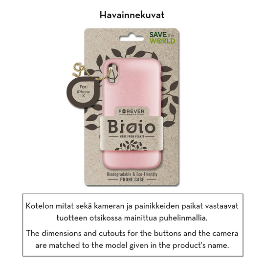 Forever Bioio 100% biohajoava suojakotelo Samsung Galaxy S10e - pinkki