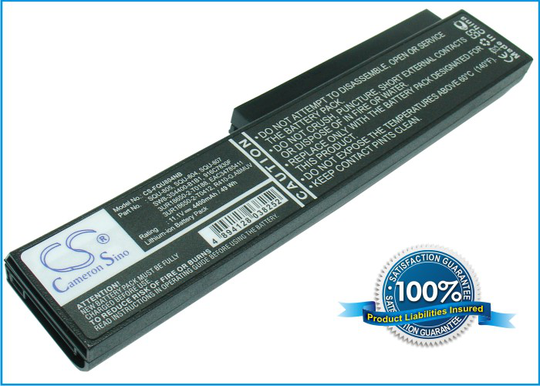 Fujitsu SW8 TW8 akku 4400 mAh - Musta