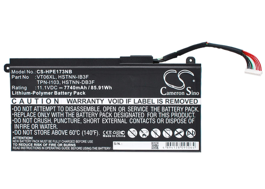 HP Envy 17-3000 Envy 17T-3000 Envy 17T-3200 akku 7740mAh