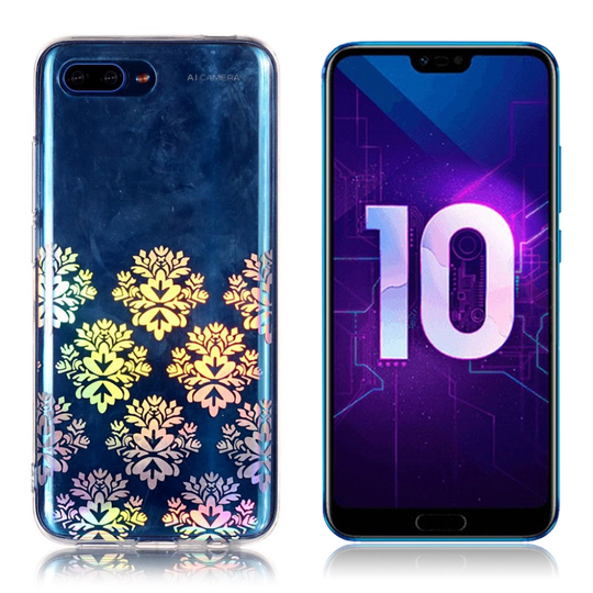 Huawei Honor 10 Laaseri IMD Kuviollinen Pehmeä Muovinen Takasuoja Kuori - Kukkivat Kukat