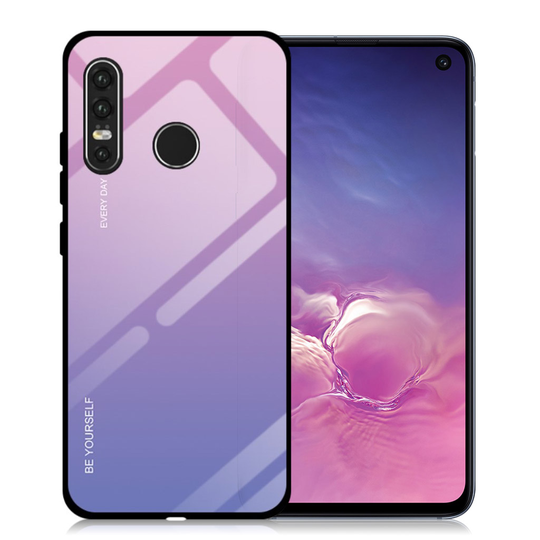 Huawei P30 Lite gradient suojakotelo - Rose / Sininen