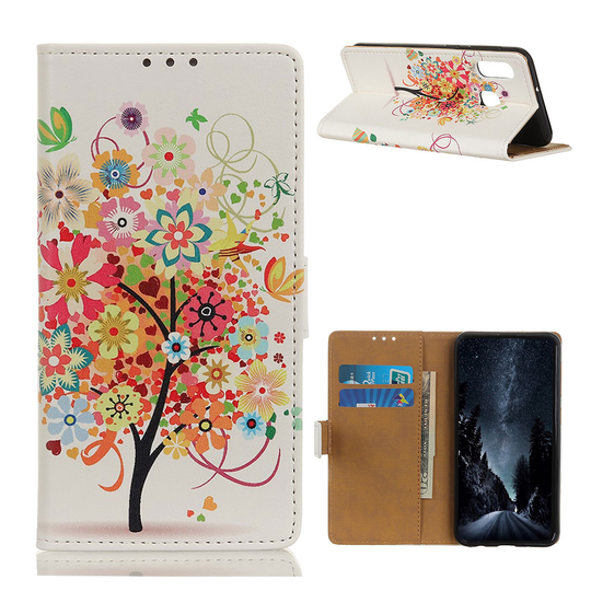 Samsung Galaxy A20e pattern leather case - Flowered Tree