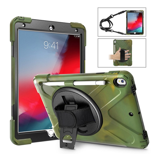 iPad Air (2019) 360 X-shape combo case - Army Green