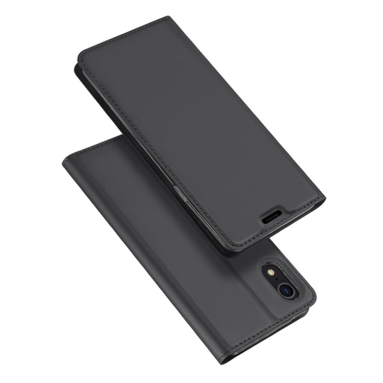 iPhone 9 DUX DUCIS Skin Pro Sarjainen Lomapkko Suojskotelo Synteetti Nahasta - Tumman Harmaa