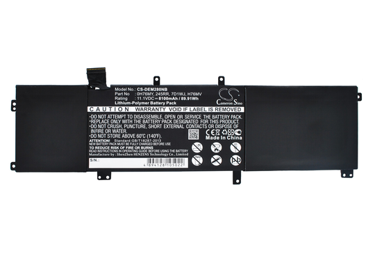 DELL Precision M2800 Precision M3800 XPS 15 9530 akku 8100 mAh