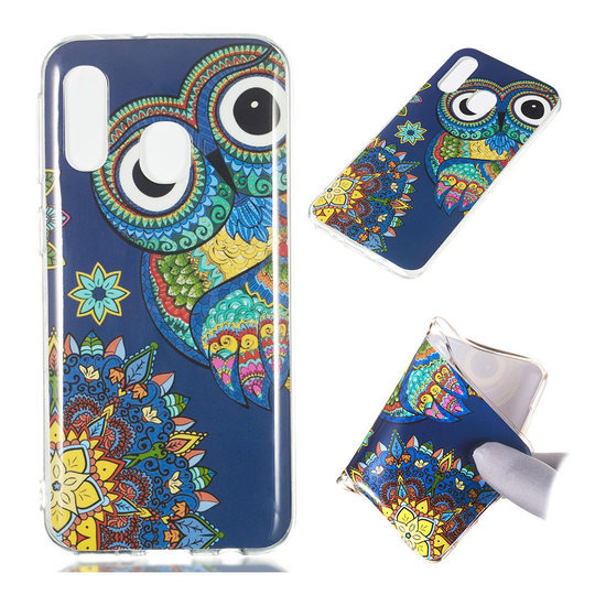 Samsung Galaxy A40 noctilucent pattern case - Owl Pattern