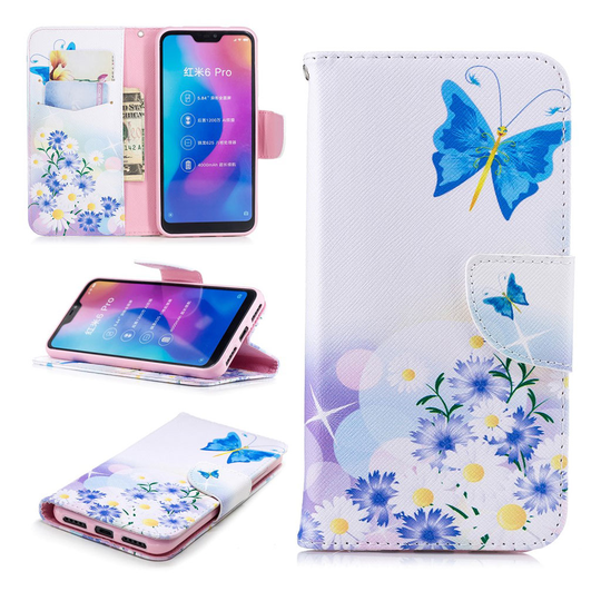 Wonderland Xiaomi Mi A2 Lite kotelot - Sininen Perhonen