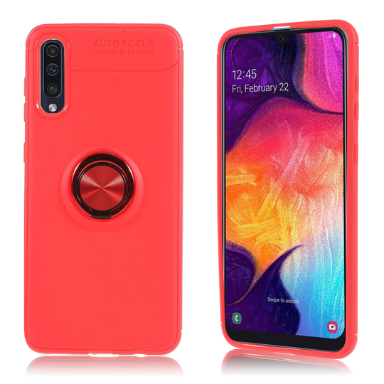 Samsung Galaxy A50 rengaspidike suojakotelo - Punainen