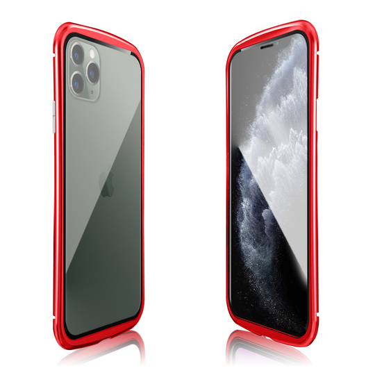 Luphie Wasp iPhone 11 Pro Alu-Bumper + Glass - Red