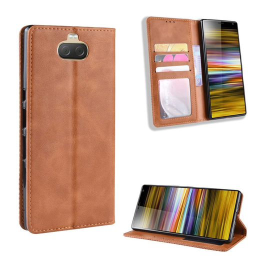 Sony Xperia 10 Plus vintage style case - Brown