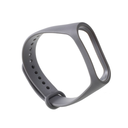 Xiaomi Mi Band 3 Pehmeä TPU Muovi Vaihdettava Kellon Ranneke - Harmaa