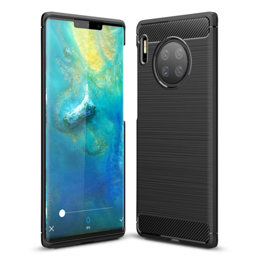 Carbon Flex Huawei Mate 30 Pro kuoret - Musta