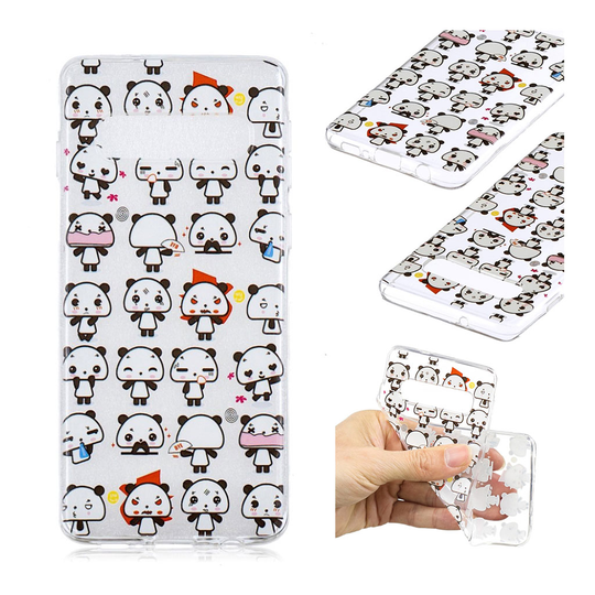Samsung Galaxy S10 Plus kuosillinen pehmeä suojakotelo - Sarjis Panda