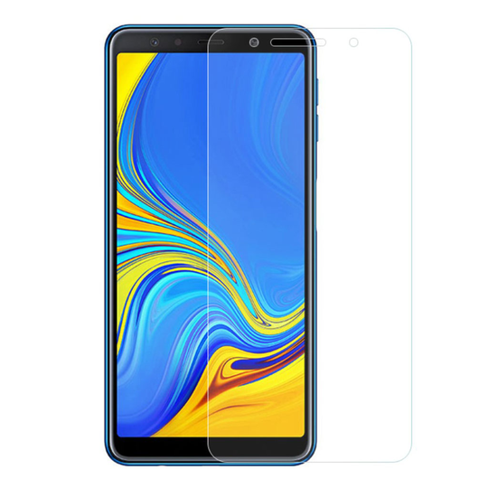Samsung Galaxy A7 (2018) karkaistu lasi suojaava näyttö kalvo - Transparentti