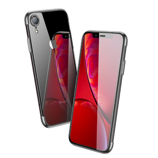 iPhone Xr CAFELE elektrolyytti pintainen pehmeä silikooni muovinen suojakuori - Hopea