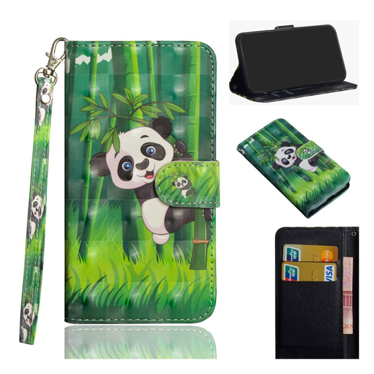 Sony Xperia 10 pattern leather case - Panda