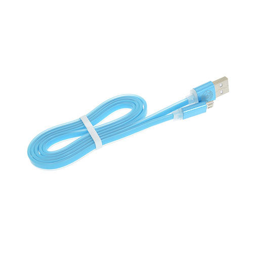 1m Jelly Mikro Usb Kaapeli - Sininen