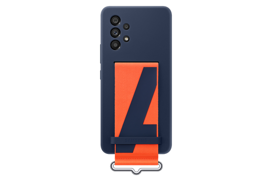 SAMSUNG SILICONE COVER WITH STRAP NAVY A53