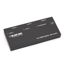 BLACK BOX HDMI SPLITTER WITH AUDIO - 1X2