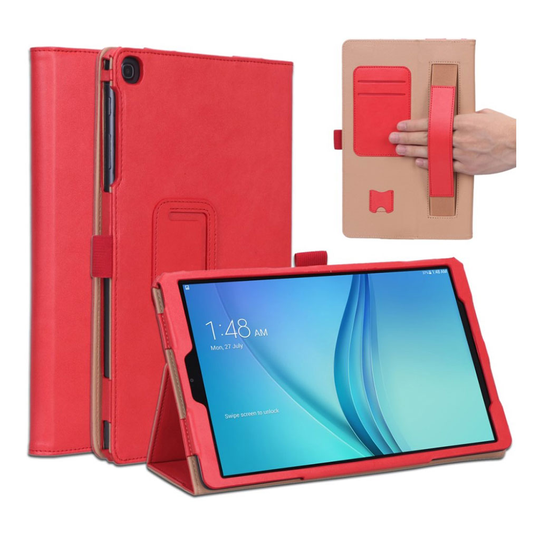 Samsung Galaxy Tab A 10.1 (2019) simple leather case - Red