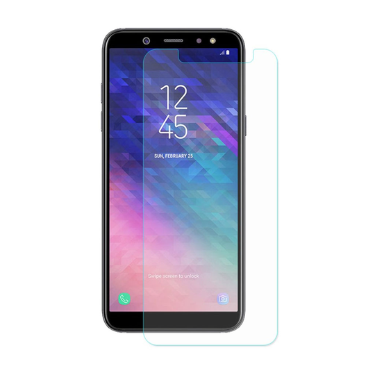 Samsung Galaxy A6 Plus Arc Edge Kirkaisru Lasi Näyttö Suoja - Transparentti 0.3mm