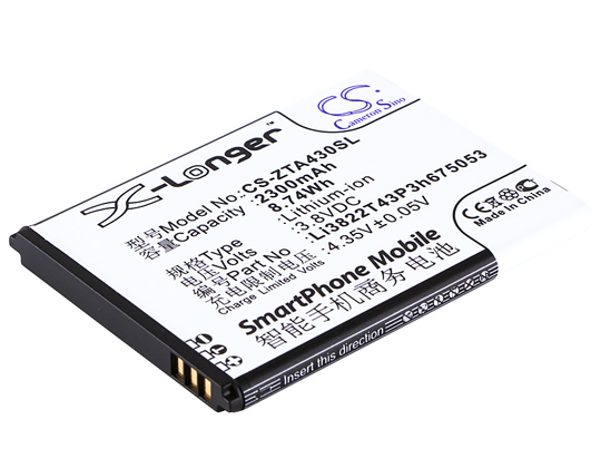 ZTE A430 Blade D Lux LTE Dual SIM Blade Q Lux akku 2300 mAh