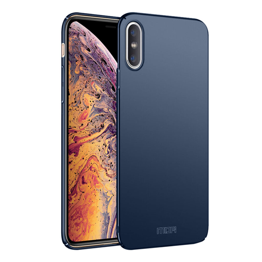 iPhone Xs Max MOFI sarjan kilpi kova muovinen ohut takasuoja kuori - Tumman Sininen