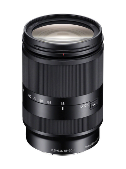 Sony sel 18-200mm f/3.5-6.3 le oss -objektiivi + 50e cashback