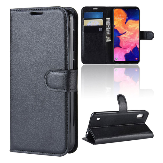 Classic Samsung Galaxy A10 kotelot - Musta