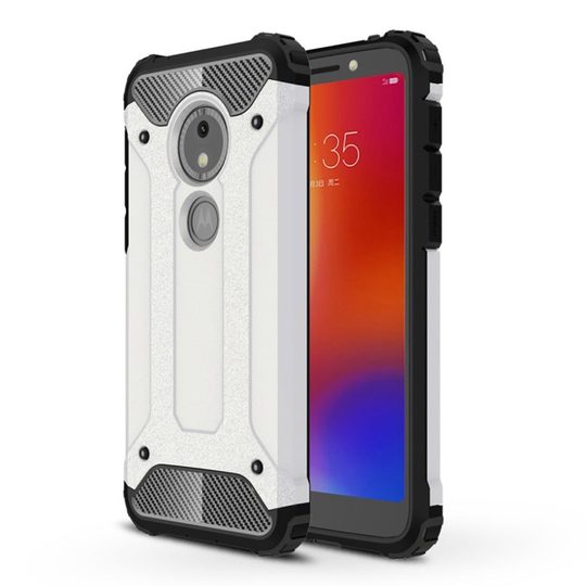 Motorola Moto E5 Play armor guard hybrid case - White