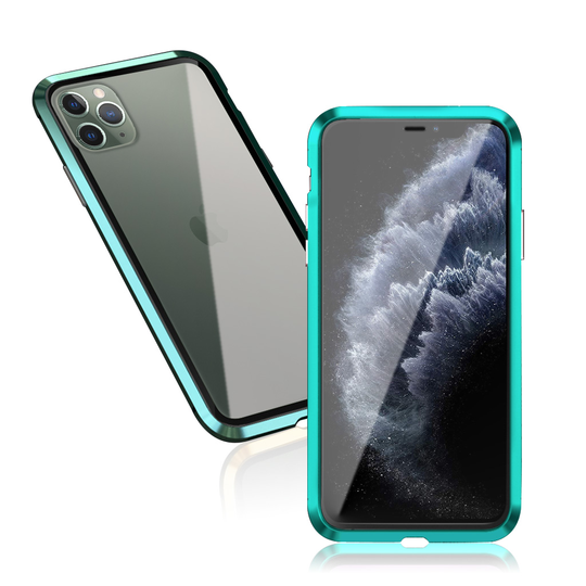Luphie Sword iPhone 11 Pro Alu-Bumper + Glass - Dark Green