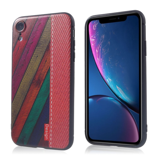 iPhone Xr stereoskooppi kuviollinen pehmeä silikooni muovinen suojakuori - Tyyli H