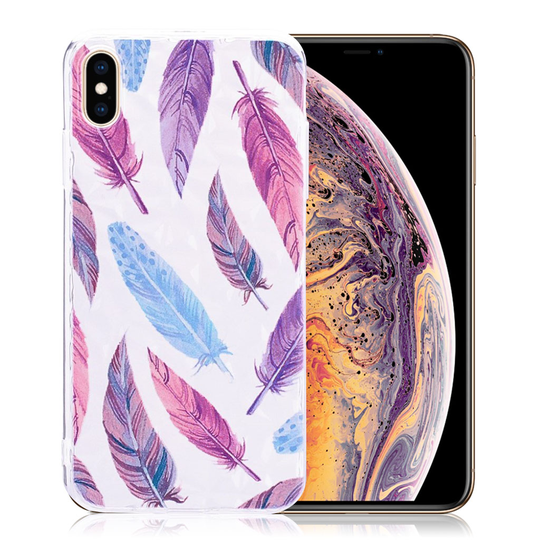 iPhone 9 Plus Iskukestävä Pehmeä Kuviollinen Silikooni Muovinen Takasuoja Kuori - Perhoset