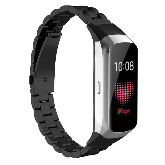 Samsung Galaxy Fit stainless steel watch band - Black