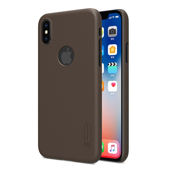 NILLKIN iPhone X eleganttinen suojakuori - Ruskea