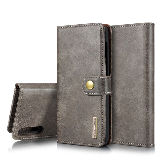 DG.MING Samsung Galaxy A50 2-in-1 Wallet kotelot - Harmaa
