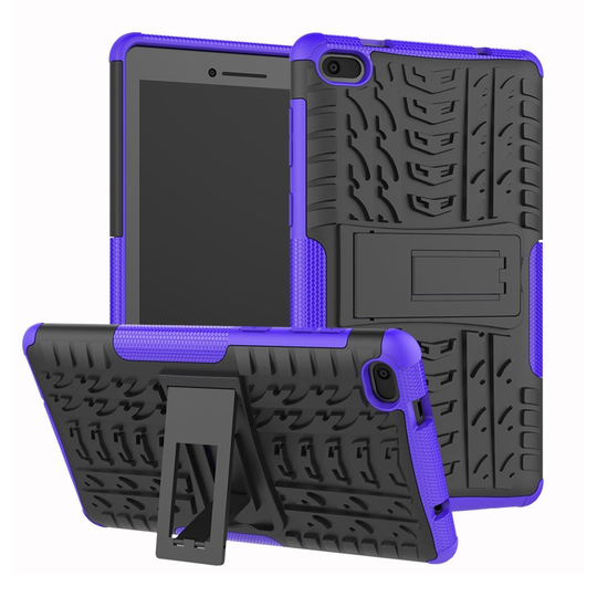 Lenovo Tab E7 cool tyre hybrid case - Purple