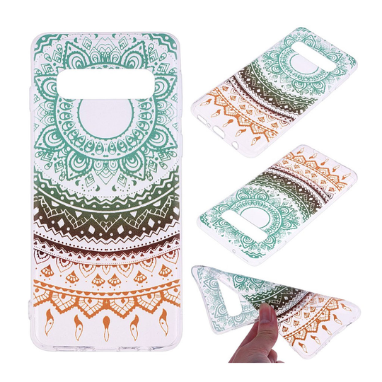 Samsung Galaxy S10 Plus kuosillinen flip Suojakotelo - Värikäs Kukka