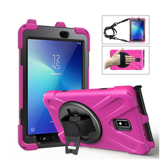 Samsung Galaxy Tab Active 2 X-Shape combo case - Rose