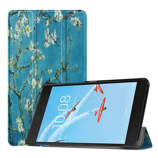 Lenovo Tab E7 kuosillinen tri-fold nahkainen Suojakotelo - Wintersweet