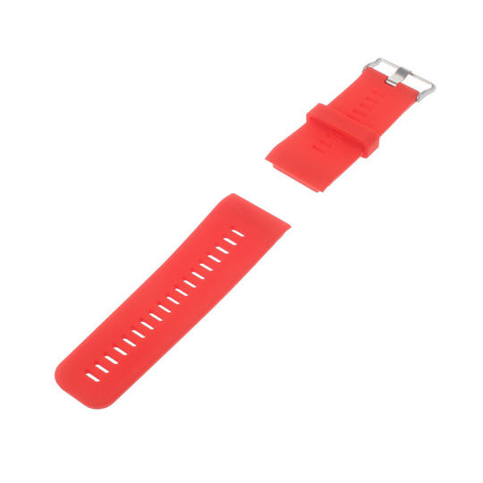 Samsung Gear Fit 2 Silikoni Kellon Ranneke - Punainen