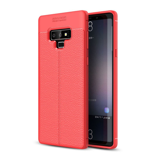Samsung Galaxy Note9 Liitsihedelmän Jyväinen Pehmeä Muovinen Takasuoja Kuori - Punainen