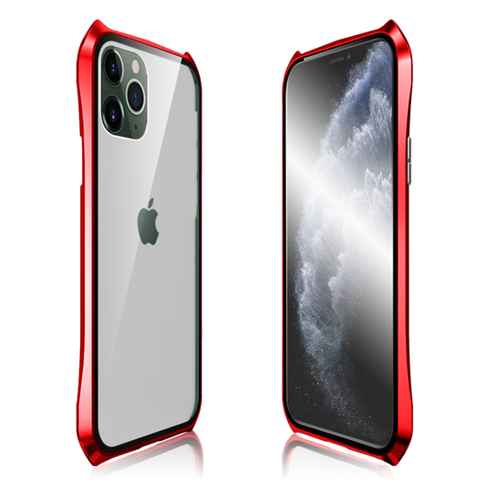 Luphie Bat iPhone 11 Pro Alu-Bumper + Glass - Red