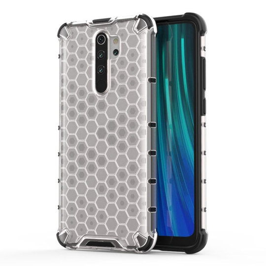 Bofink Honeycomb Xiaomi Redmi Note 8 Pro kuoret - Valkoinen