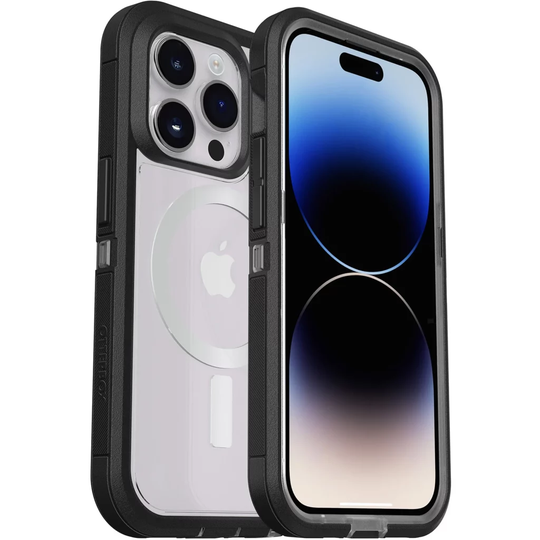 DefenderXTiPhone14ProMaxBLKCLR/BKPolyBag