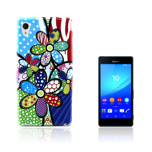 Westergaard Sony Xperia M4 Aqua Kuori - Värikäs Sarjakuva Päivänkakkara